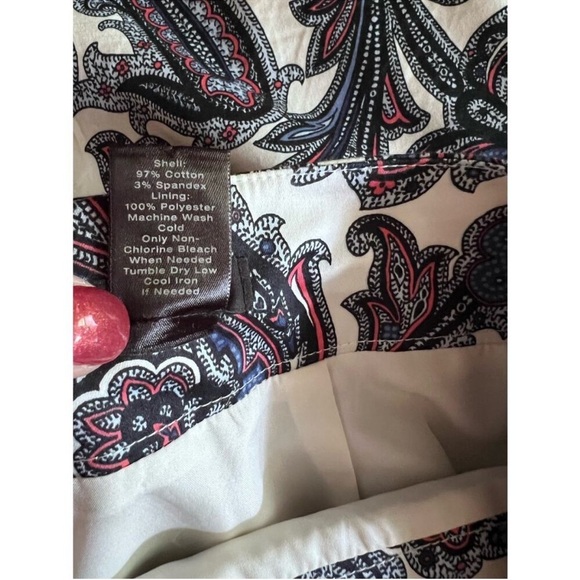 Ann Taylor skirt size 10 paisley print - Picture 13 of 14
